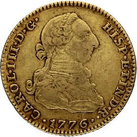 Moneda 2 Escudos Oro 1776 Madrid PJ 6,72 g
