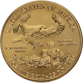Moneda Estados Unidos 25 Dollars Eagle Oro 2017 16,98 g