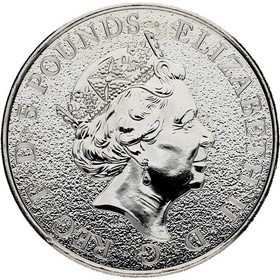 Moneda Reino Unido 5 Pounds Lion of England Plata 2016 2 oz