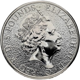 Moneda Reino Unido 5 Pounds Red Dragon of Wales Plata 2017 2 oz