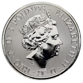 Moneda Reino Unido 5 Pounds Unicorn of Scotland Plata 2018 2 oz