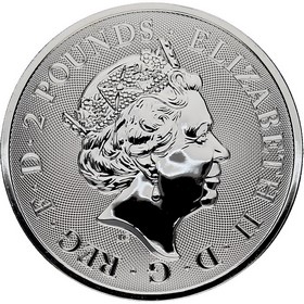 Moneda Reino Unido 2 Pounds Valiant Plata 2019 1 oz