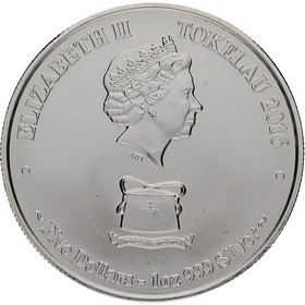 Moneda Tokelau 5 Dollars Hakula Sailfish Plata 2016 1 oz