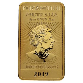 Moneda Australia 100 Dollars Dragón Oro 2019 1 oz