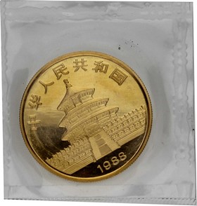Moneda China 100 Yuans Panda Oro 1988 1 oz