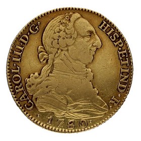 Moneda 4 Escudos Oro 1780 Madrid PJ 13,54 g