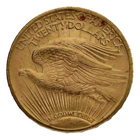 Moneda Estados Unidos 20 Dollars Double Eagle Saint-Gaudens Oro 1922 33,42 g