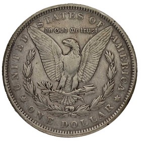 Moneda Estados Unidos 1 Dollar Morgan Dollar Plata 1891 26,42 g
