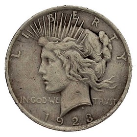 Moneda Estados Unidos 1 Dollar Peace Dollar Plata 1923 26,63 g