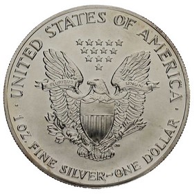 Moneda Estados Unidos 1 Dollar American Eagle Plata 1990 1 oz