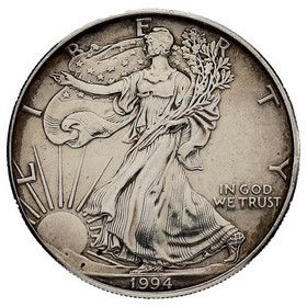 Moneda Estados Unidos 1 Dollar American Eagle Plata 1994 1 oz