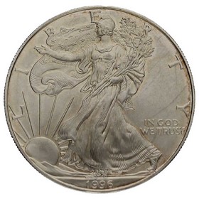 Moneda Estados Unidos 1 Dollar American Eagle Plata 1996 1 oz