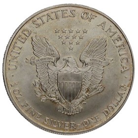 Moneda Estados Unidos 1 Dollar American Eagle Plata 1996 1 oz