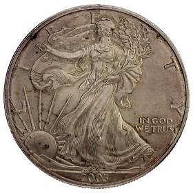 Moneda Estados Unidos 1 Dollar American Eagle Plata 2003 1 oz