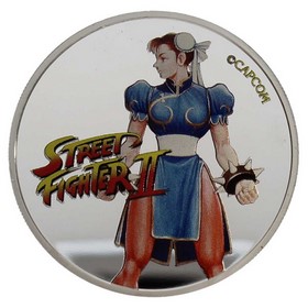 Moneda Fiji 50 Cents Street Fighter II Plata 2021 1 oz