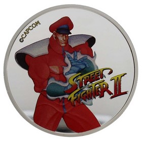 Moneda Fiji 50 Cents Street Fighter II Plata 2021 1 oz