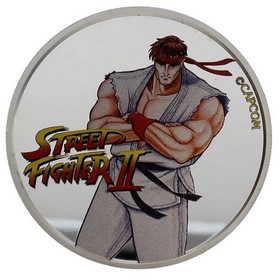 Moneda Fiji 50 Cents Street Fighter II Plata 2021 1 oz