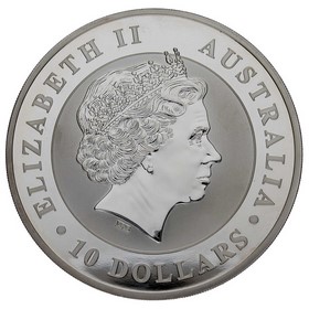 Moneda Australia 10 Dollars Kookaburra Plata 2017 10 oz
