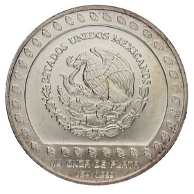 Moneda México 25 Pesos Guerrero Águila Plata 1992 7,73 g