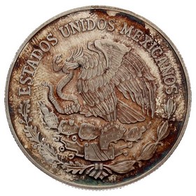 Moneda México 10 Pesos Estado de Nayarit Plata 2007 1 oz