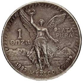 Moneda México Libertad Plata 1982 1 oz
