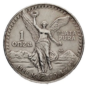 Moneda México Libertad Plata 1988 1 oz