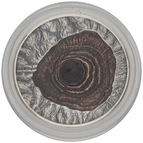 Moneda Niue 2 Dollars Volcán Vesubio Pompeya Plata 2015 2 oz