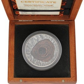 Moneda Niue 2 Dollars Volcán Vesubio Pompeya Plata 2015 2 oz
