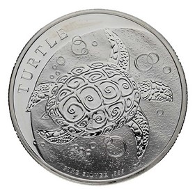 Moneda Niue 2 Dollars Tortuga Plata 2021 1 oz