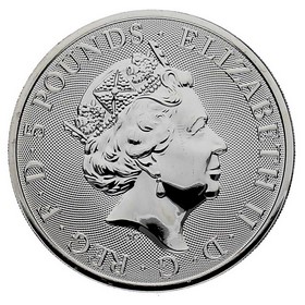 Moneda Reino Unido 5 Pounds Toro negro de Clarence Plata 2018 2 oz