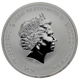 Moneda Tuvalu 1 Dollar John Wayne Plata 2021 1 oz