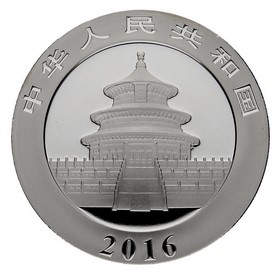 Moneda China 10 Yuans Panda Plata 2016 30g