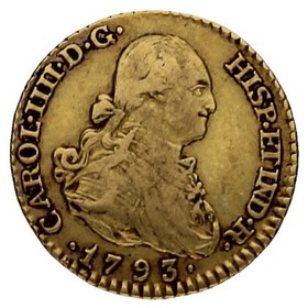 Moneda 1 Escudo Oro 1793 Madrid MF 3,37g