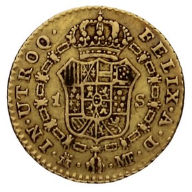 Moneda 1 Escudo Oro 1793 Madrid MF 3,37g
