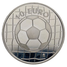 Moneda 10 Euros Mundial de Futbol 2002 Plata 2002 27,04g