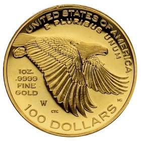 Moneda Estados Unidos 100 Dollars Liberty 225 Aniversario Oro 2017 1oz