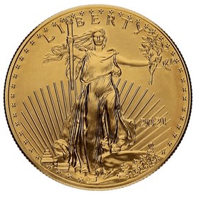 Moneda Estados Unidos 50 Dollars Américan Eagle Oro 2021 1oz