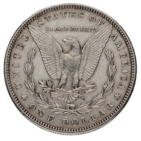 Moneda Estados Unidos  Morgan Dollar Plata 1896 26,69g