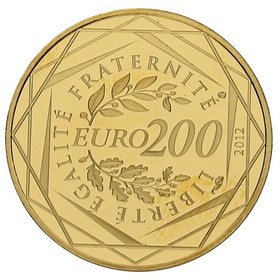 Moneda Francia 200 Euros Oro 2012 4 g