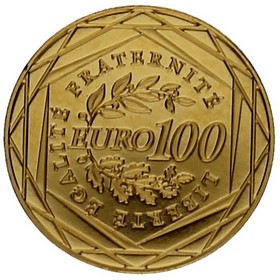 Moneda Francia 100 Euros Oro 2010 3,10 g