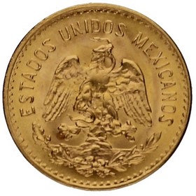Moneda México 5 Pesos Oro 1955 4,16 g