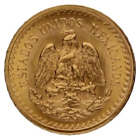 Moneda México 2,5 Pesos Oro 1945 2,08 g