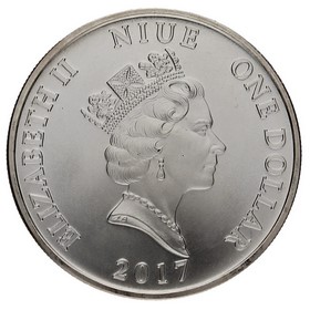 Moneda Niue 1 Dollar Ángel de la Guarda Plata 2017 1 oz
