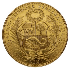 Moneda Perú 100 Soles Oro 1959 46,75 g
