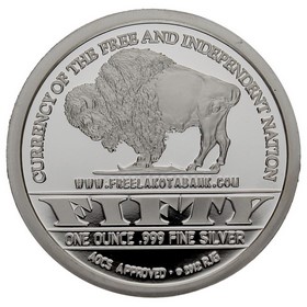 Medalla Lakota bank Plata 2012 1oz