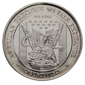 Medalla Américan Precious Metals Exchange Plata 1oz
