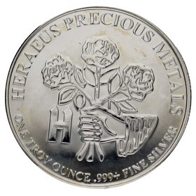 Medalla Heraeus Precious Metals New York Plata 1oz