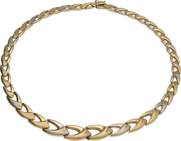 Gargantilla Oro Tricolor plana articulada. 36,20 g