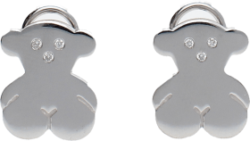 Pendientes Oro Blanco y Diamantes. Joyería Tous. 10,73 g