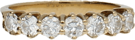 Sortija Oro Amarillo y Diamantes talla brillante 0,91 Ct aprox. 4,05 g